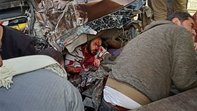 إصابة شخصين في حادث تصادم علي كوبري سندوب بالمنصورة