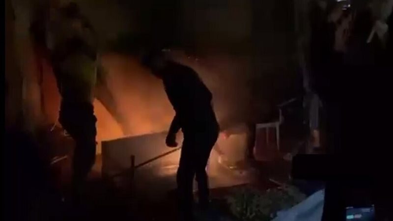 خيمة الصحفيين بعد
