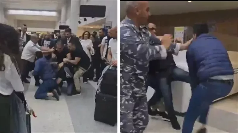 مشاجرة بين مسافرين