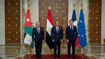 قادة مصر وفرنسا والأردن يرفضون تهجير الفلسطينيين.. ويطالبون بوقف فورى لإطلاق النار.. ويدعون العالم لدعم الخطة العربية لإعادة إعمار غزة