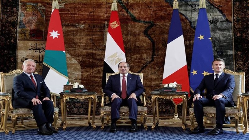 قادة مصر وفرنسا والأردن،