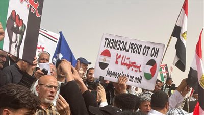 أبناء القليوبية يشاركون في أكبر وقفة لرفض تهجير أهل غزة ودعم القيادة السياسية بالعريش