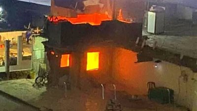 حريق هائل في عقار بمنطقة سموحة بالإسكندرية (صور)