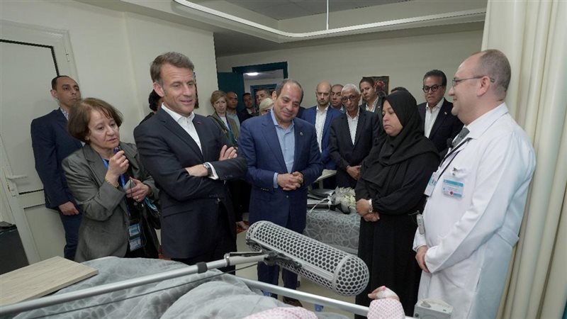 الرئيس السيسي وماكرون،