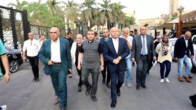 إبراهيم صابر يتفقد أعمال تطوير القاهرة التاريخية