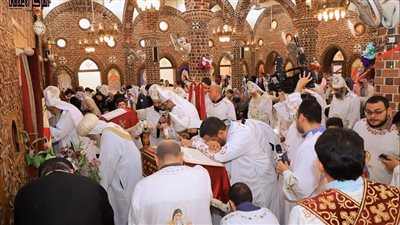 بعد تجديدها، الأنبا ويصا يدشن كنيسة السيدة العذراء بالبلينا 