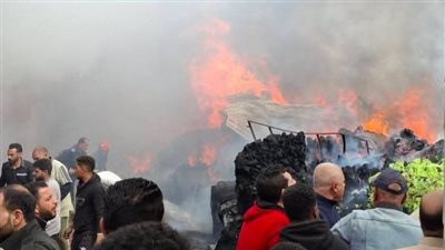 6 ملايين جنيه وإصابة 5 عمال، خسائر حريق مصنع القطن بالغربية (صور)