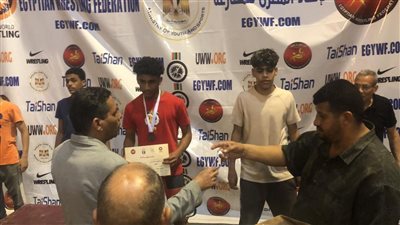 عبد الرحمن أشرف يحصد البرونزية بطولة المصارعة تحت 15 سنة لنادي الأولمبي