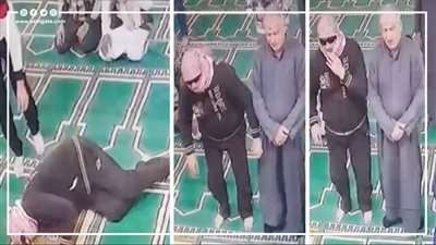 حسن الخاتمة، وفاة مؤذن كفيف أثناء صلاة العشاء في الجامع الكبير بالضبعة (فيديو وصور) 