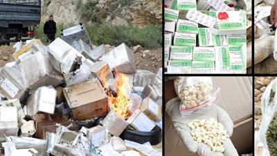 لبنان يتلف كمية كبيرة من المخدرات ضبطتها الجهات الأمنية