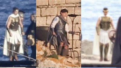 توم هولاند وآنا هاثاواي في كواليس تصوير فيلم The Odyssey (صور)