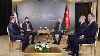أردوغان يستقبل الرئيس السوري أحمد الشرع ووزير خارجيته أسعد الشيباني