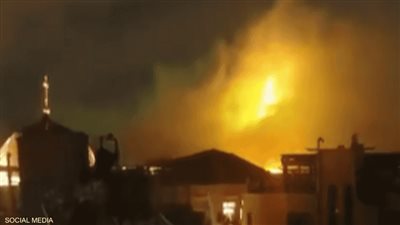 حريق بالقرب من كنيسة القيامة في القدس