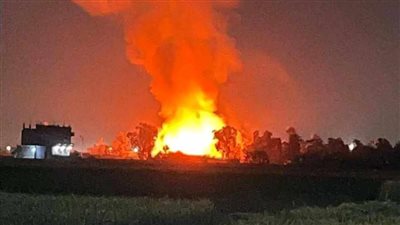 توجيهات عاجلة من محافظ الشرقية بعد حريق مستودع لأسطوانات الغاز (صور)