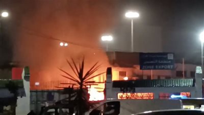 حريق هائل بمحيط ميناء الجزائر العاصمة (فيديو)