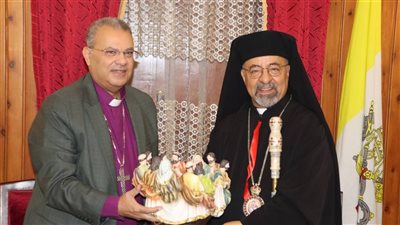 بطريرك الكاثوليك يستقبل رئيس الطائفة الإنجيلية للتهنئة بعيد القيامة المجيد 