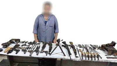 ضبط ورشة لصنيع السلاح فى سوهاج 