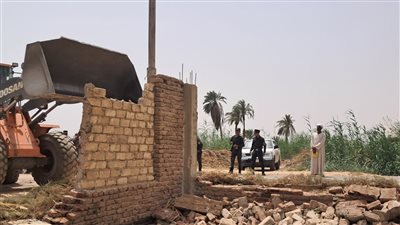 إزالة 3 حالات تعدٍ في المهد على أراضي أملاك الدولة بالأقصر 
