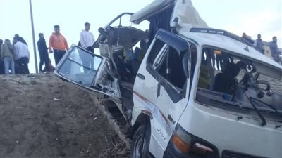 تفاصيل مثيرة فى حادث انقلاب ميكروباص أعلى الطريق الدائري