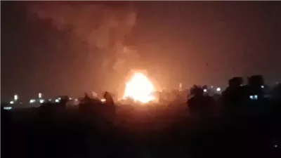 إصابات في انفجار مستودع أنابيب بالشرقية (فيديو وصور)