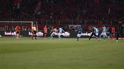 الشيبي يسجل الهدف الأول لـ بيراميدز في مرمى الأهلي (صور)