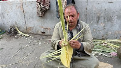  من سوهاج إلى شبرا، بخيت وأبو العز 30 عامًا من صناعة البهجة في موسم بيع السعف (فيديو وصور)