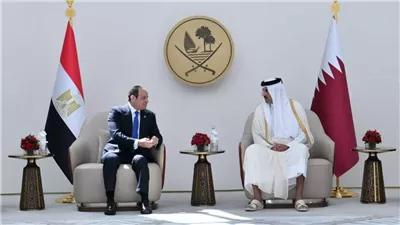 قمة مصرية قطرية بالدوحة.. السيسي يؤكد لـ تميم تضامن مصر الكامل مع بلاده واستعدادها التام لتقديم كافة أشكال الدعم والمساندة لصون سيادتها والحفاظ على سلامة أراضيها