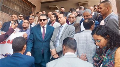 محامو جنوب الجيزة يحتجون على الرسوم القضائية (صور) 
