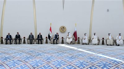 لحظة وصول الرئيس السيسي الدوحة في مستهل جولته الخليجية (فيديو وصور)