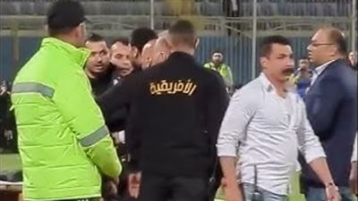 كواليس مشادة محمد شوقي مع إداري بيراميدز في مباراة الأهلي
