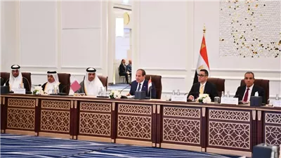 السيسي يدعو رجال الأعمال القطريين إلى الاستثمار في مصر، 618.5 مليون دولار قيمة الاستثمارات القطرية، وسياسة نقدية جاذبة للاستثمار تهدف للسيطرة على التضخم