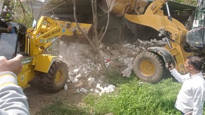 إزالة 19 حالة تعد على الأراضي الزراعية بمدن ومراكز البحيرة 