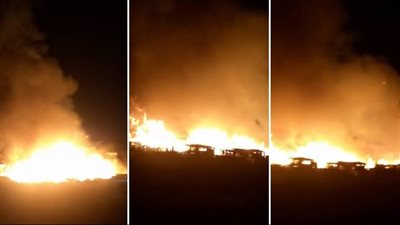 وصول مدير أمن القاهرة وقيادات تنفيذية بالمحافظة إلى موقع حريق الشرابية