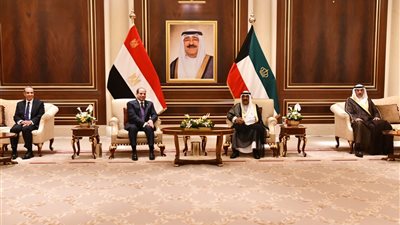 الرئيس السيسي وأمير الكويت يبحثان تطورات الوضع في غزة