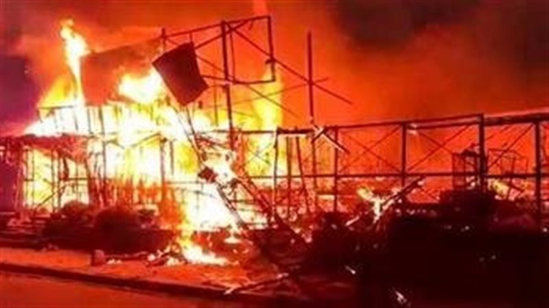 حريق مصنع المراتب