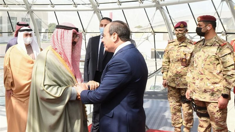 السيسي وولي عهد الكويت،