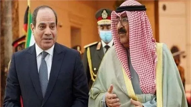 السيسي وولي عهد الكويت،