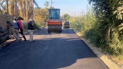 ننشر نسب تنفيذ أعمال الطرق بالخطة الاستثمارية في الأقصر