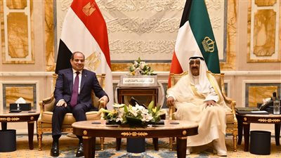 التعاون الاستثماري وأزمات غزة وسوريا والسودان تتصدر البيان المشترك المصري الكويتى