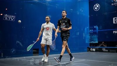 علي فرج يتأهل إلى نصف نهائي بطولة الجونة للإسكواش (فيديو)