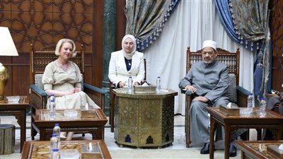 شيخ الأزهر يستقبل رئيسة البرلمان السلوفيني ويتفقان على تكثيف الضغط لإنهاء العدوان على غزة 