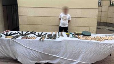 ضبط ورشة لتصنيع الأسلحة البيضاء في السيدة زينب 