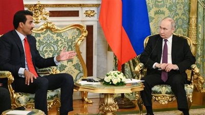 أزمة الأمة ومستقبل أحمد الشرع والاستثمارات، أبرز النقاط فى لقاء بوتين وأمير قطر بالكرملين