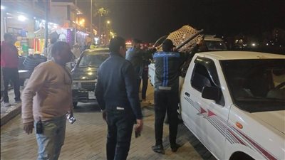 حملة مكبرة لرفع الإشغالات بشارع النيل والسوق الكبير برأس البر