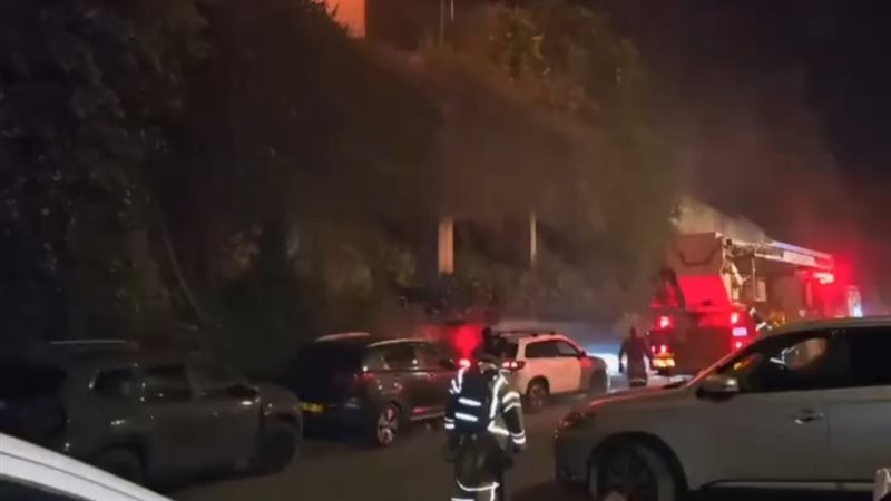 اندلاع حريق في فندق