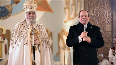 عيد القيامة المجيد، السيسي يهنئ البابا تواضروس وأقباط مصر، يؤكد النسيج الوطني المتماسك الدعامة الأساسية لبناء والتنمية، و12 زيارة تاريخية للكنيسة لنشر الحب والتسامح بين المصريين