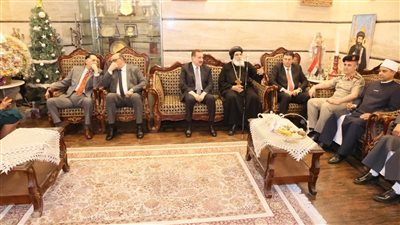 محافظ المنوفية يقدم التهنئة لنيافة الأنبا بنيامين بعيد القيامة المجيد وأعياد الربيع