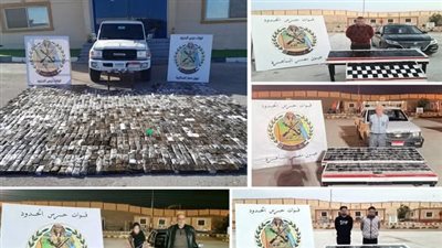 قوات حرس الحدود تحبط محاولات تهريب كميات كبيرة من المخدرات 