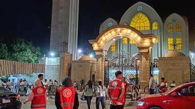 الهلال الأحمر يشارك في تأمين احتفالات عيد القيامة على مستوى الجمهورية (صور)