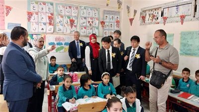 وفد مجلس تعليم طوكيو يزور مدرستين بالشروق للتعرف على منظومة التعليم المصري